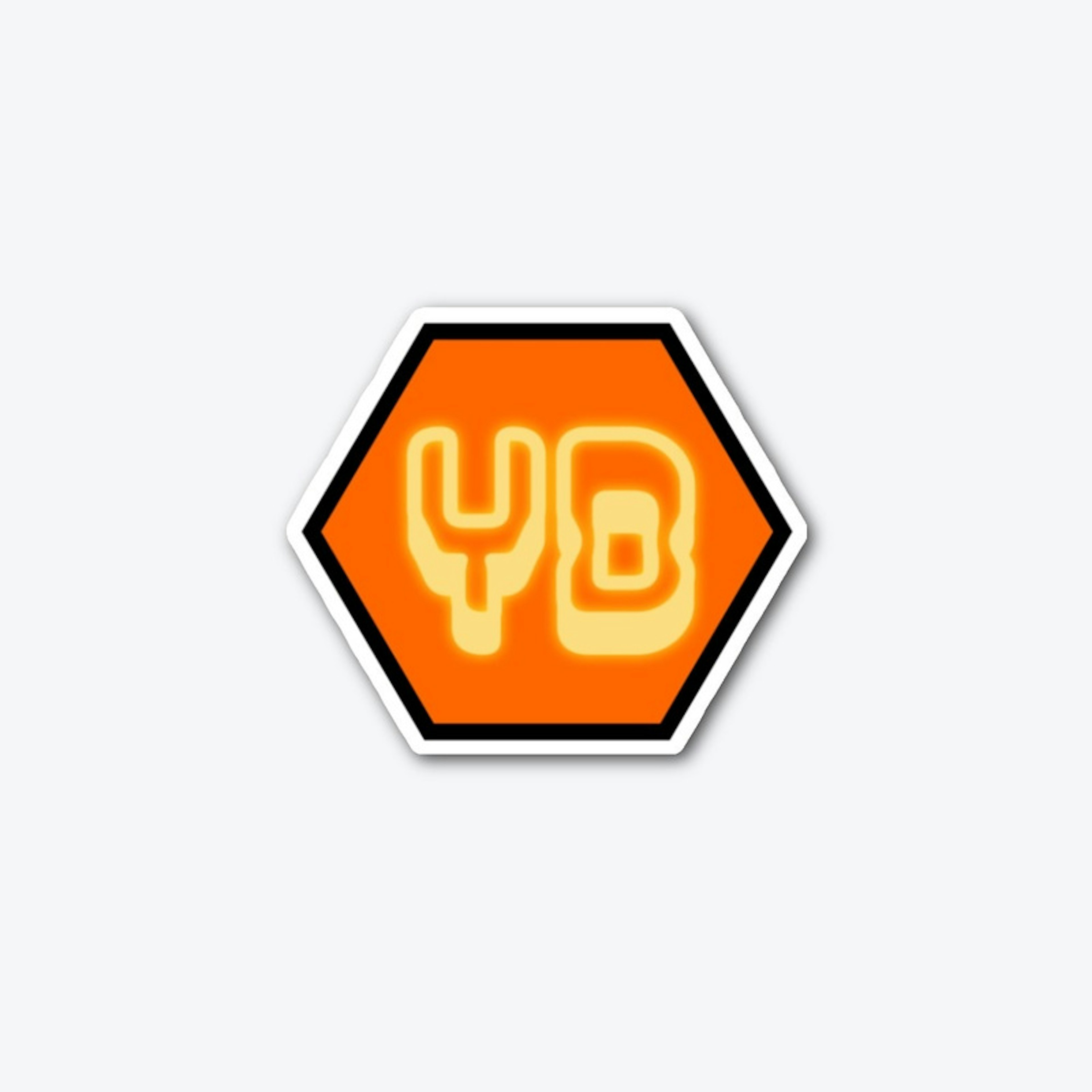 Spoopy Minimalist YD Logo Sticker